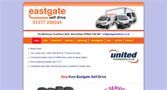 Desktop Screenshot of eastgateselfdrive.co.uk